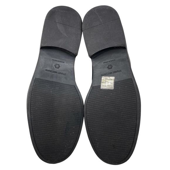 Stuart Weitzman Women’s Zadie Black Leather Combat Boots Size US 8.5 - Picture 9 of 10